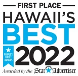 Star Advertiser Best of Hawaii 2022 Award